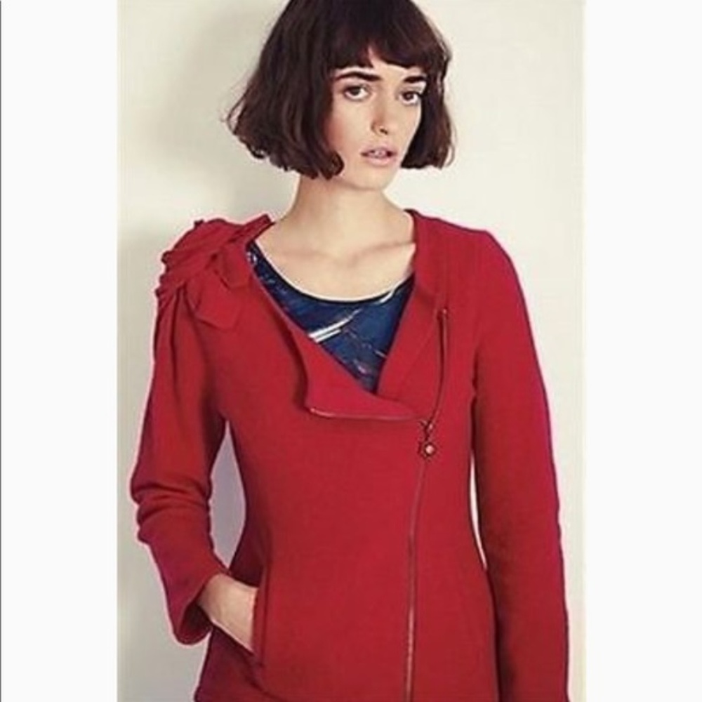 Anthropologie Sleeping on Snow Whirlpetal Cardigan